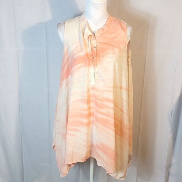 Johnny Was Asymmetrical Tunic Top - Picture 1 of 7